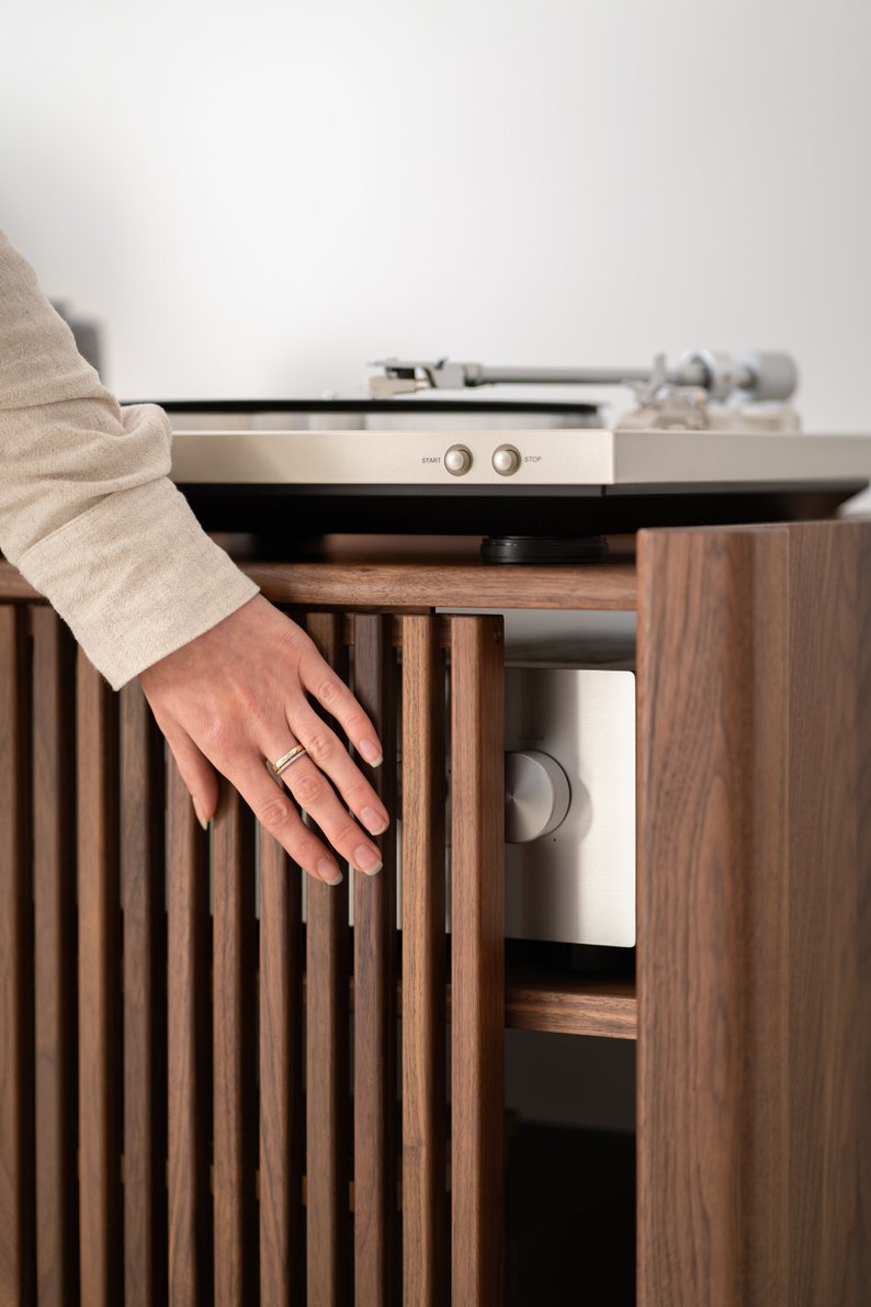 JAMM Low 111 | Walnut Media Cabinet - Luxury Furniture by Cozie 