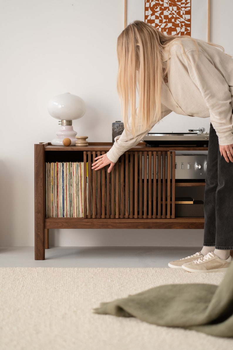 JAMM Low 111 | Walnut Media Cabinet - Luxury Furniture by Cozie 