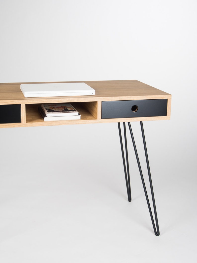 KUUB 2+ | Oak Office Desk - Luxury Furniture by Cozie