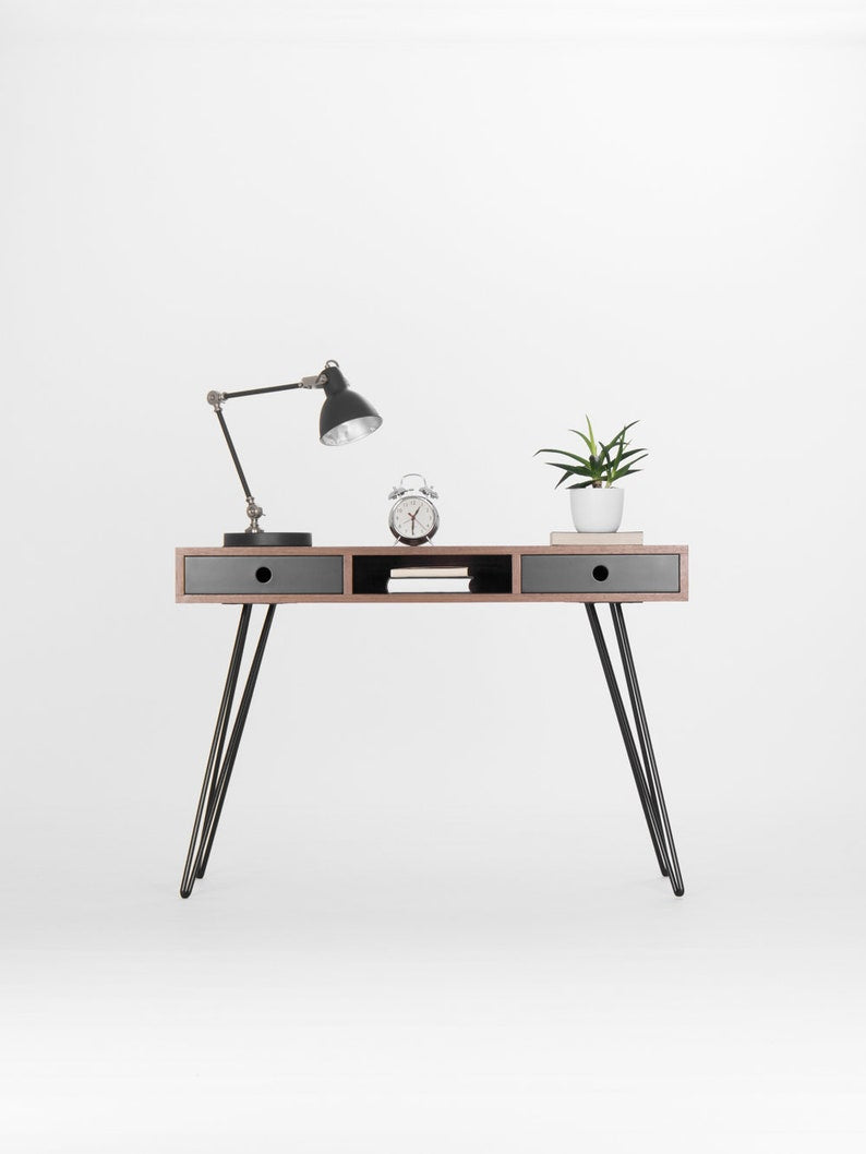 KUUB 2+ | Walnut Office Desk - Luxury Furniture by Cozie 