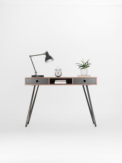 KUUB 2+ | Walnut Office Desk - Luxury Furniture by Cozie 