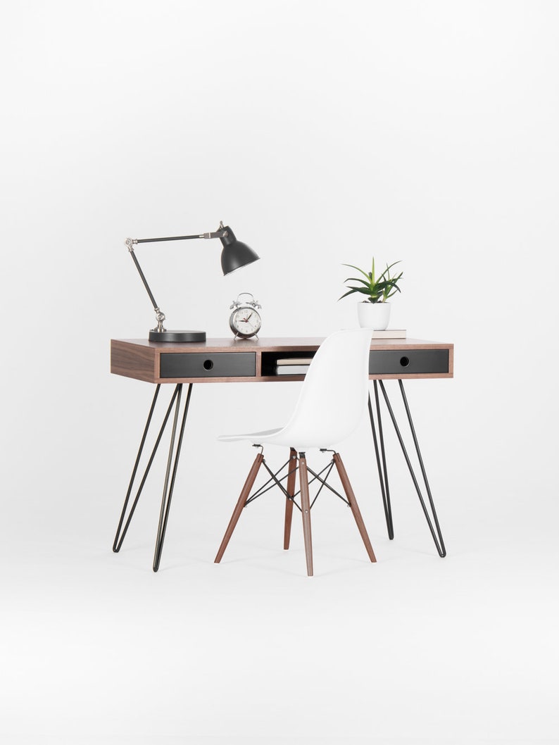 KUUB 2+ | Walnut Office Desk - Luxury Furniture by Cozie 