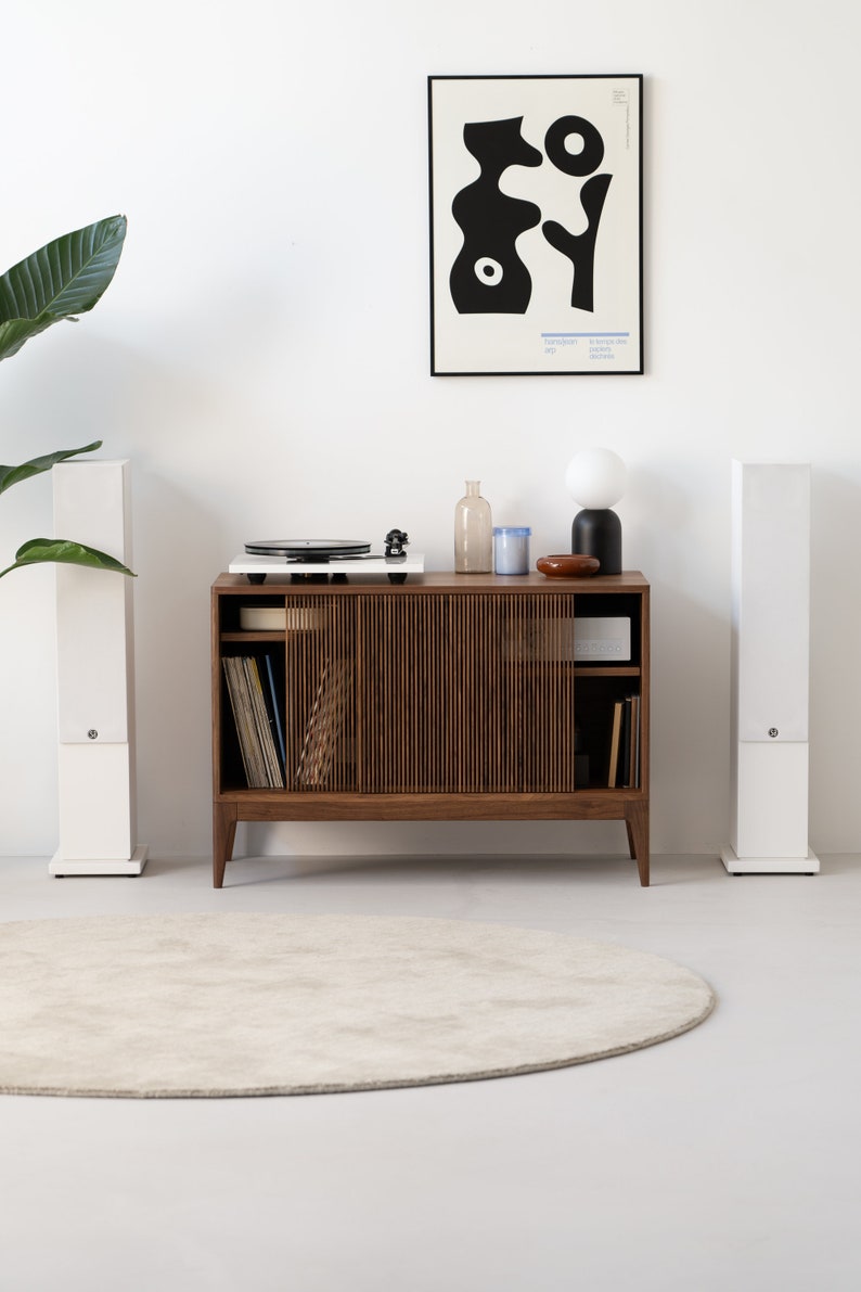 TONN 101 | Walnut Media Cabinet - Luxury Furniture by Cozie 