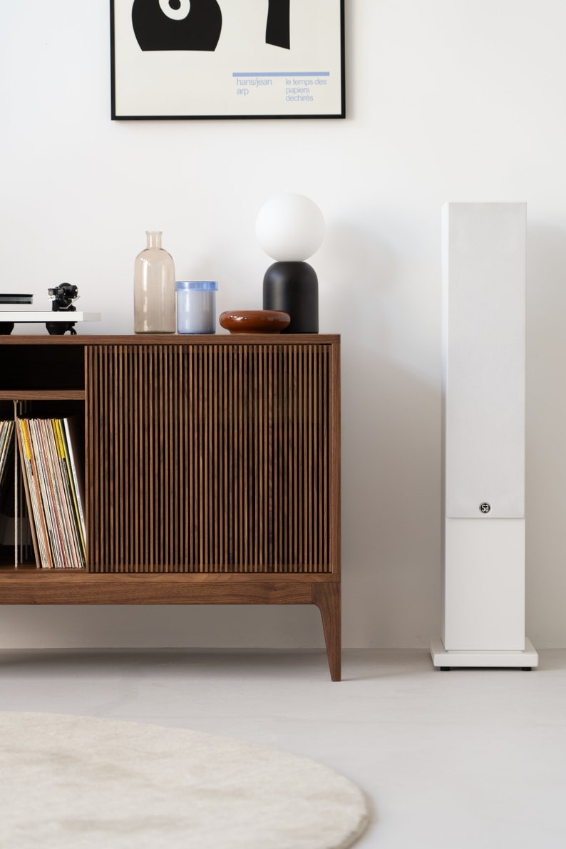 TONN 101 | Walnut Media Cabinet - Luxury Furniture by Cozie 
