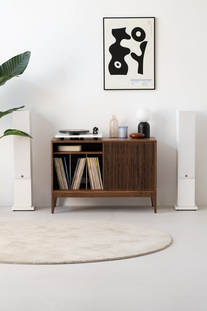 TONN 101 | Walnut Media Cabinet - Luxury Furniture by Cozie 