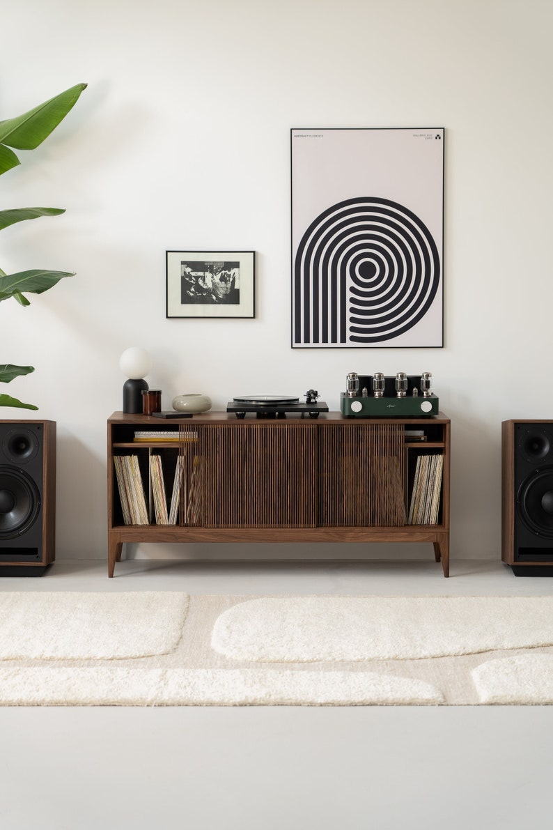 TONN 150 | Walnut Media Cabinet - Luxury Furniture by Cozie 