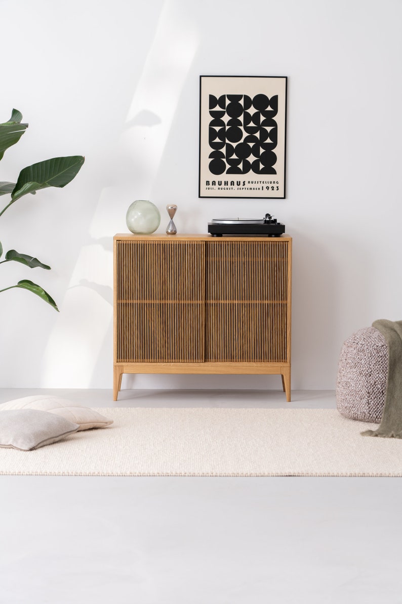 TONN High 101 | Oak Media Cabinet - Luxury Furniture by Cozie 