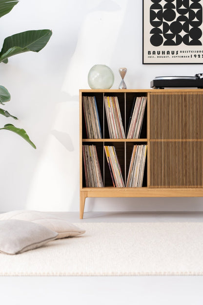 TONN High 101 | Oak Media Cabinet - Luxury Furniture by Cozie 