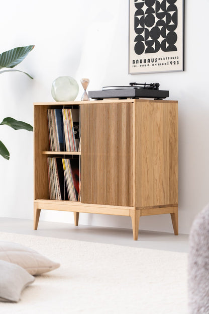 TONN High 101 | Oak Media Cabinet - Luxury Furniture by Cozie 