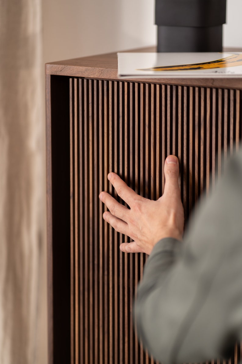 TONN High 101 | Walnut Media Cabinet - Luxury Furniture by Cozie 