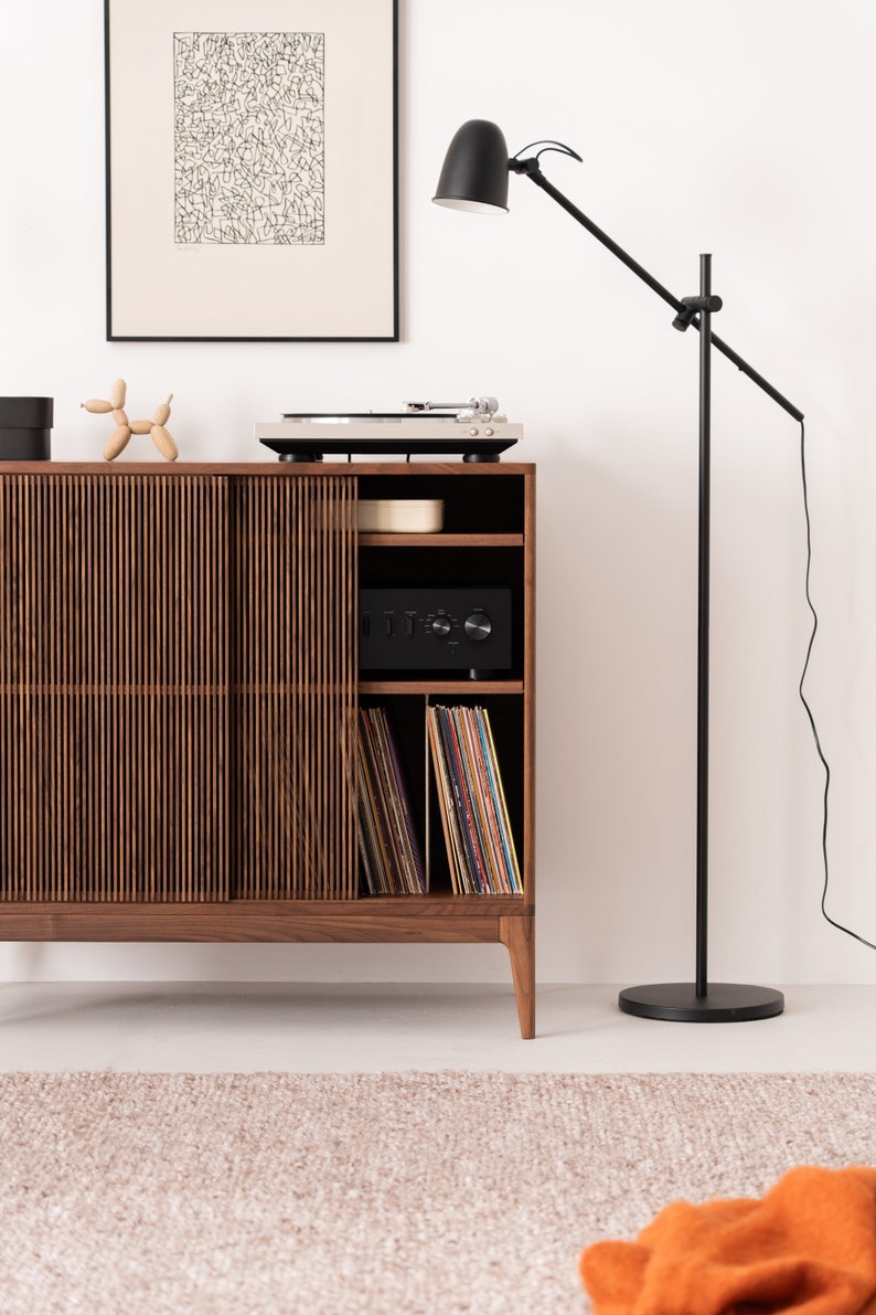 TONN High 101 | Walnut Media Cabinet - Luxury Furniture by Cozie 