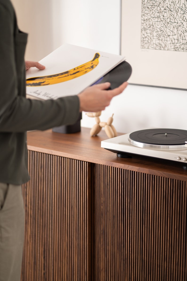 TONN High 101 | Walnut Media Cabinet - Luxury Furniture by Cozie 