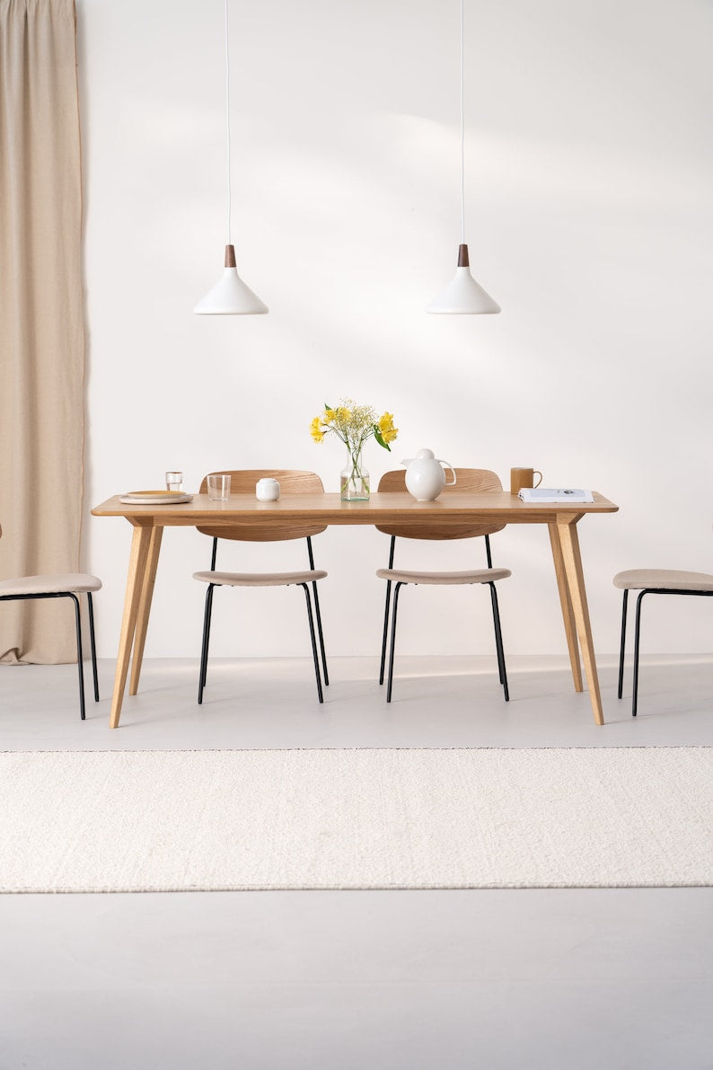 YRKE 180 | Oak Dining Table - Luxury Furniture by Cozie 
