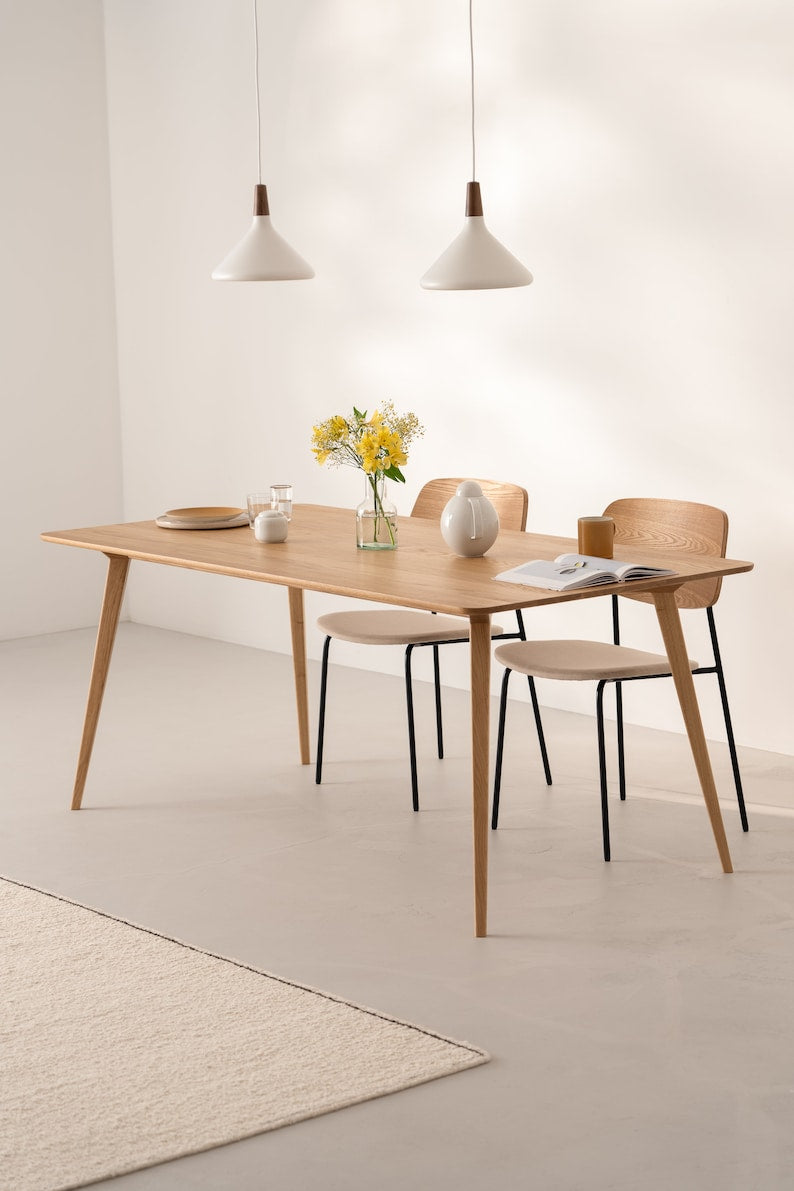 YRKE 180 | Oak Dining Table - Luxury Furniture by Cozie 