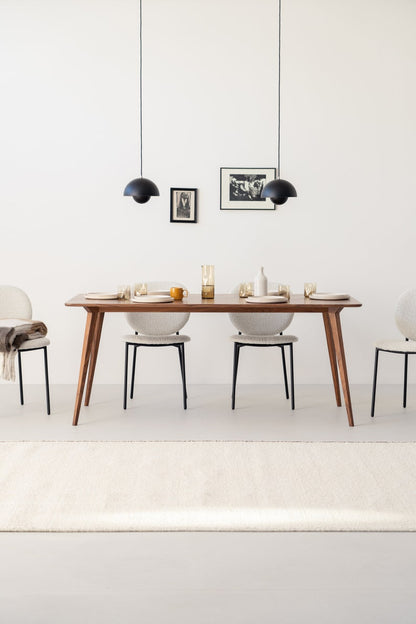 YRKE 180 | Walnut Dining Table - Luxury Furniture by Cozie 