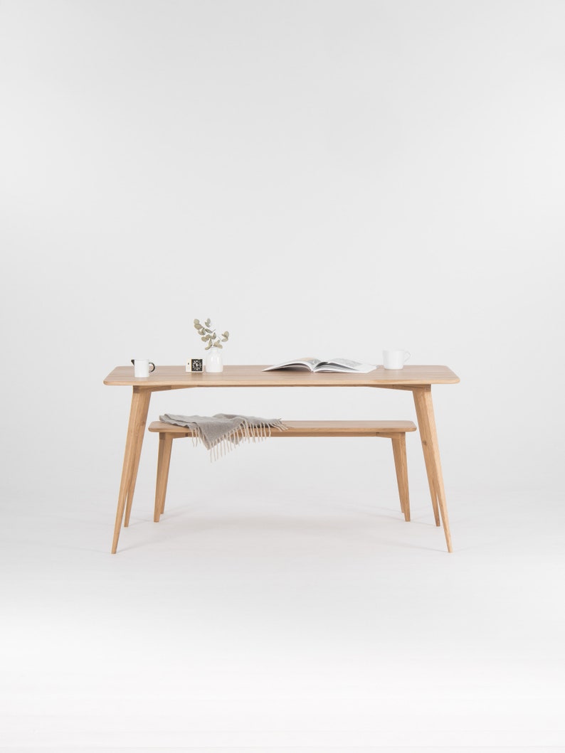 YRKE 180 Set | Oak Dining Table - Luxury Furniture by Cozie