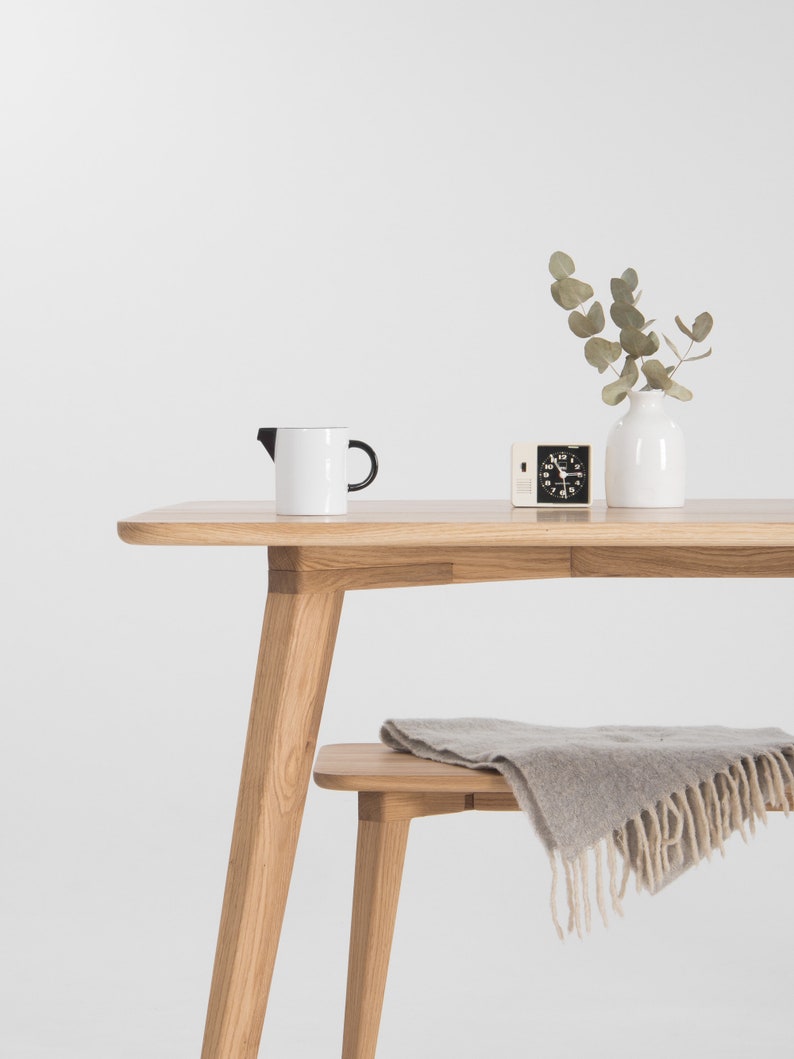 YRKE 180 Set | Oak Dining Table - Luxury Furniture by Cozie