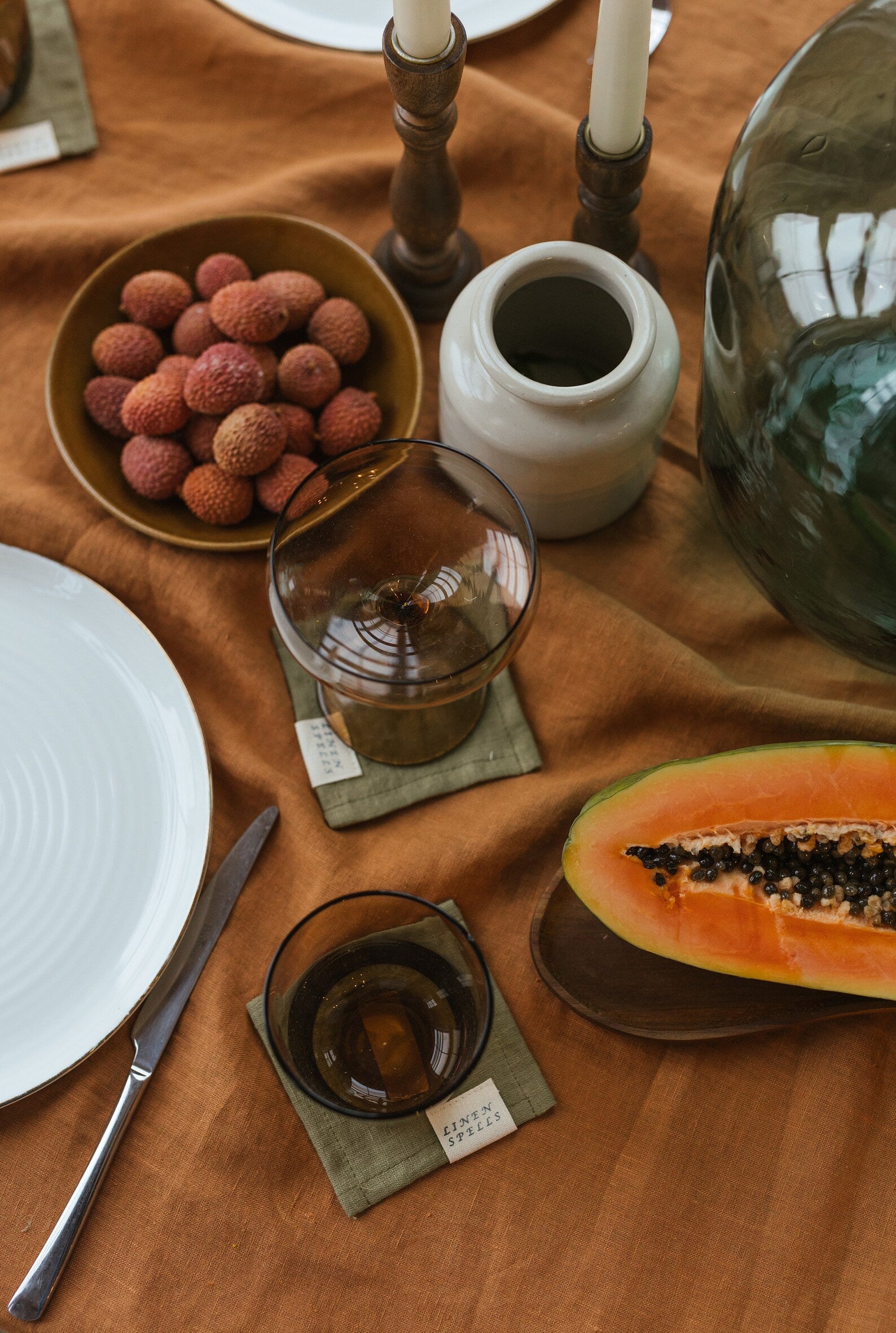 Linen Coasters - Luxury Kitchen and Dining by Cozie